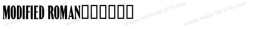 Modified Roman字体转换